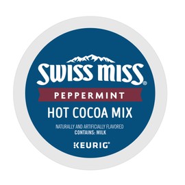 Swiss Miss Peppermint Hot Cocoa, Keurig Single Serve K Cup Pods, Flavored K Cups, 60Count, Peppermint Cocoa, 60Count