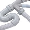 Double Sink Waste Siphon, Universal Flexible Kitchen Sink Drain Pipe