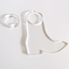 Cowboy Boot Acrylic Bottle Opener Templates, Woodworking Router Template, Router Jig, Craft Template