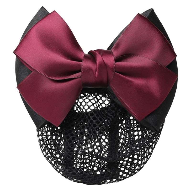 Chignon Net Barrette with Net Bun Net, Hair Net, Ribbon,
