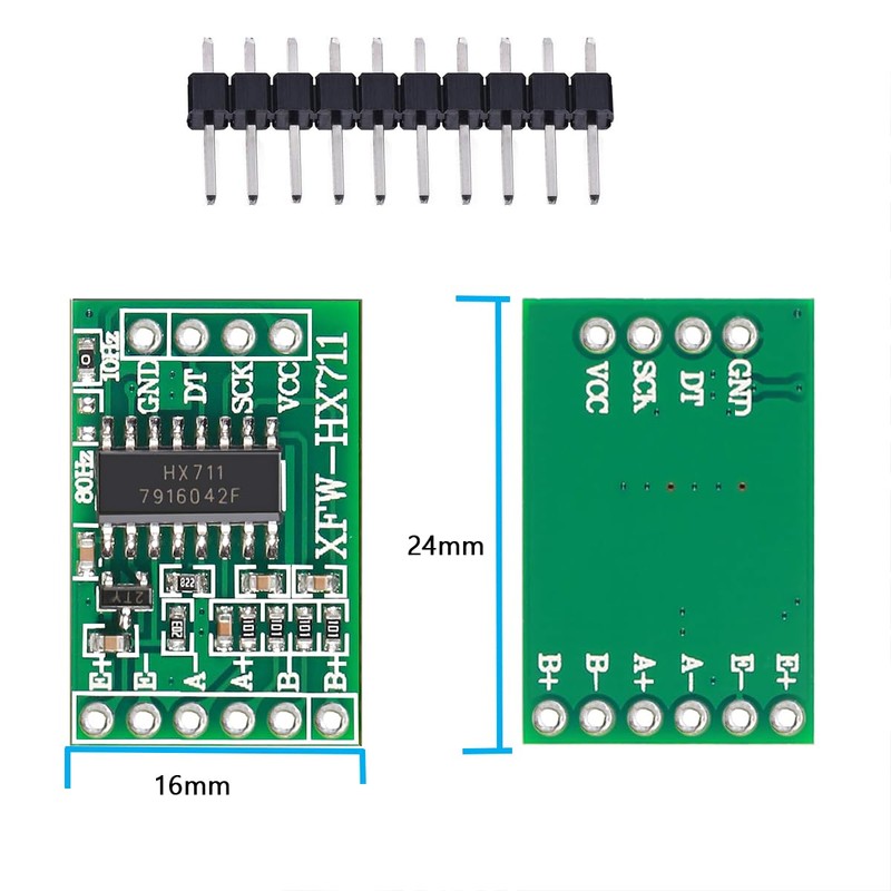 HaoDuoQian HX711 Load Cell Amplifier，10Pcs 24-Bit ADC Breakout Weighing Sensor