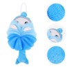 ULTECHNOVO 2pcs Boy Girl Bath Loofah Sponge Cute Cartoon Design