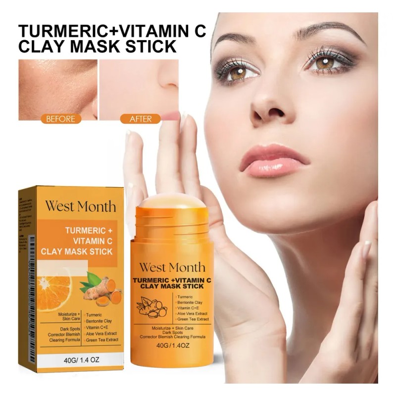 Mascarilla De Arcilla Iluminadora Con Cúrcuma West Month