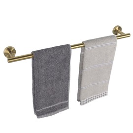 TocTen Bath Towel Bar - Thicken SUS304 Stainless Steel Bathroom Towel Holder, Towel Rod for Bathroom Heavy Duty Wall Mounted Towel Rack Hanger (20 in, Gold)