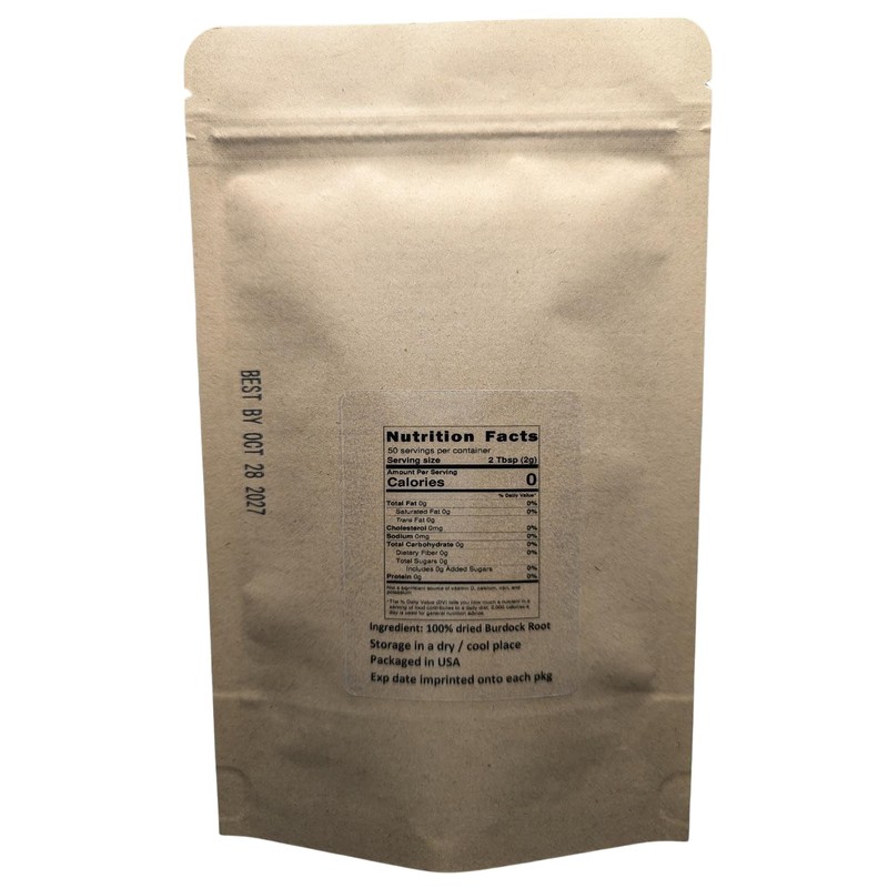 Burdock Root - Arctium lappa Roasted Loose Burdock Root Cut