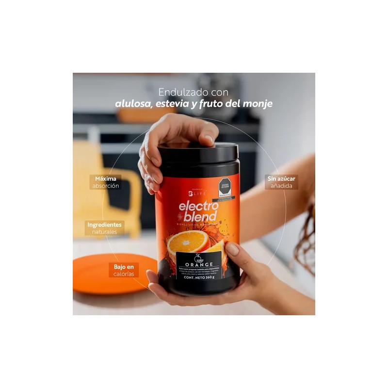 Bebida Hidratante En Polvo 360gr. Electroblend. B Life Sabor Orange
