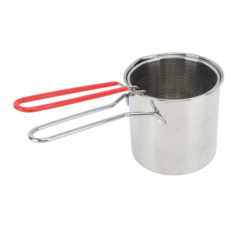 Small Deep Fryer Pot Stainless Steel Olecranon Type Diversion Japanese