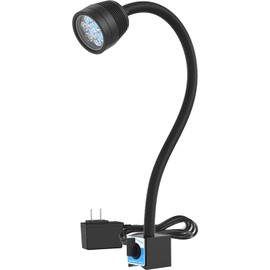 Led Machine Light, Flexible IP66 Waterproof 1400 Lumens 110V-220V with Clamp Base for Lathe Machine, Workbench, Industrial Lighting