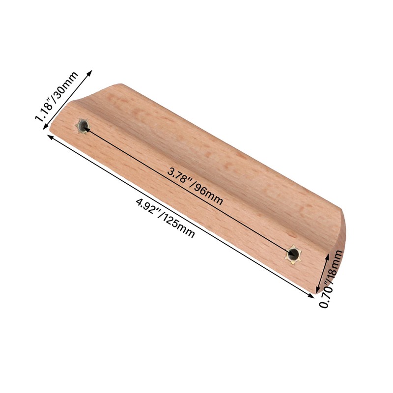 BQLZR 96mm Pitch Wooden Cabinet Handle Pull Cupboard Closet Drawer