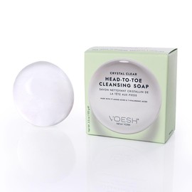 VOESH pH-Balancing Vegan Clear Soap for Sensitive Skin - Unscented, Mild Cleansing Bars for Face & Body - Gentle, Natural Soap for Women and Men - Fragrance Free
