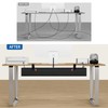 Zilink No Dril Under Desk Cable Management Tray 40" Cord
