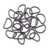 Trimming Shop Non Welded Metal D Ring Fasteners Durable Buckles