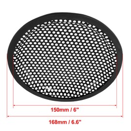 MACHSWON Car Universal Metal 6 Inches Car Audio Speaker Sub Woofer Grill Cover Black