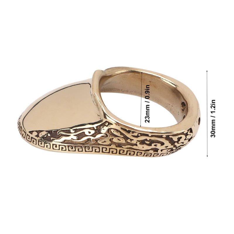 Archery Thumb Rings Good Protection Engraving Pattern Thumb Protector Rings