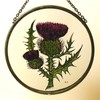 Decorative Hand Printed Stained Glass Window Sun Catcher/Roundel in a