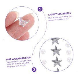 BIUDECO 4 Sheets Face Stickers Manicure Stickers Nail Charm Nail Art Accessories Makeup Gems Stickers Nail Stickers Facial Crystal Stickers Eye Gems Sticker Makeup Accessories Face Gems