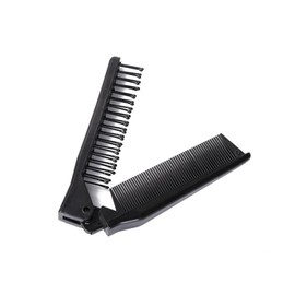 LOUISE MAELYS Portable Travel Folding Hair Brush Compact Pocket Hair Comb Double Headed Anti-static Comb