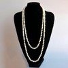 Long Pearl Necklace for Women Multi Strand Layered Pearl Necklaces