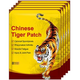 CLIUNT Schmerzlinderung Patch, 40Pcs/5Pack Chinesische Ferninfrarot Pflaster, Schmerzlinderung Körper Patch, Schmerzlinderung Wärmepflaster