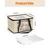 LIFVCNT Bread Proofing Box, Foldable Dough Proofer with Shelf, Adjustable