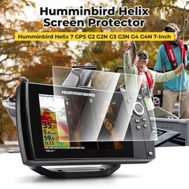 Karltys Screen Protector for Humminbird Helix 7 GPS G2 G2N G3 G3N G4 G4N GPS 7-Inch Fish Finder Screen Touchscreen Protective Cover, HD Clear Tempered Glass Anti Glare Humminbird Helix 7 Accessories