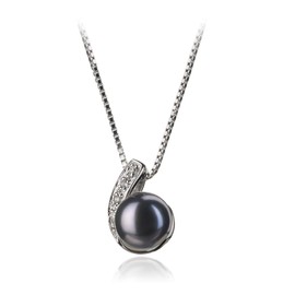 Claudia Black 7-8mm AA Quality Freshwater 925 Sterling Silver Cultured Pearl Pendant For Women