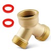 Litorange 1 PCS Lead-free Brass Body Backyard 2 Way Y