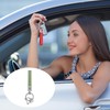PATIKIL Leather Car Keychain, Microfiber Leather Bling Wristlet Keychains Key