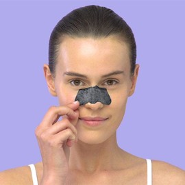 Skin Republic Charcoal Nose Strip 6 Pack, Black