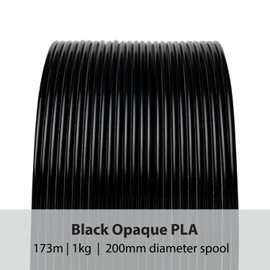 Protopasta 3D Printer Filament | PLA Filament 1.75mm | Black Opaque HT PLA | 1kg Spool