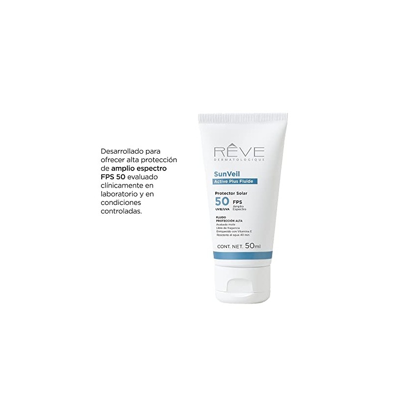 Reve Dermatologique | SunVeil Active Plus Fluide FPS 50 -