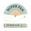 Fisura - Original hand fan with the message "Superfan". Modern