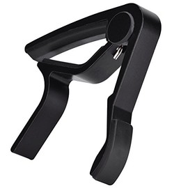 Guitar Capo, Portable Quick Change Tune Clamp Handheld Tuner Capo para guitarra popular(Negro)