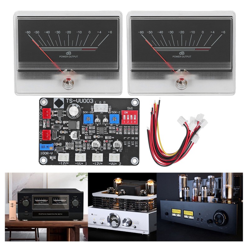 VU Meter Sound Audio Level Indicator Pre Amplifier Amp with