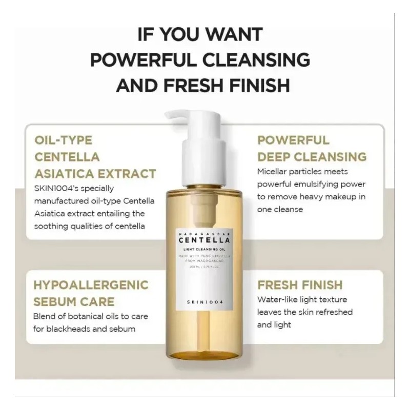 Kit Centella: Cleansing Oil 200ml + Sérum Luminosidad 100ml