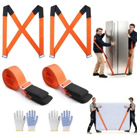 MLMTFI Moving Straps, 2-Person Lifting and Moving System Furniture Lifting Straps, Easily and Safely Move Appliances Mattresses Luggage Strap Heavy Objects up to 800lbs Shoulder Belt Moving Supplies