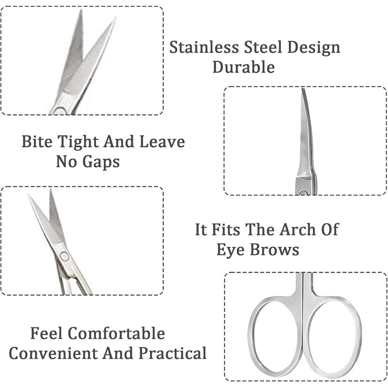 Senshuomy Professional Multi-Purpose Scissors Set - Curved Blade Design for
