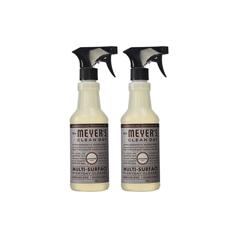 Mrs. Meyer's Clean Day Multi-Purpose Spray, Lavender,16 Oz(2 Pack)