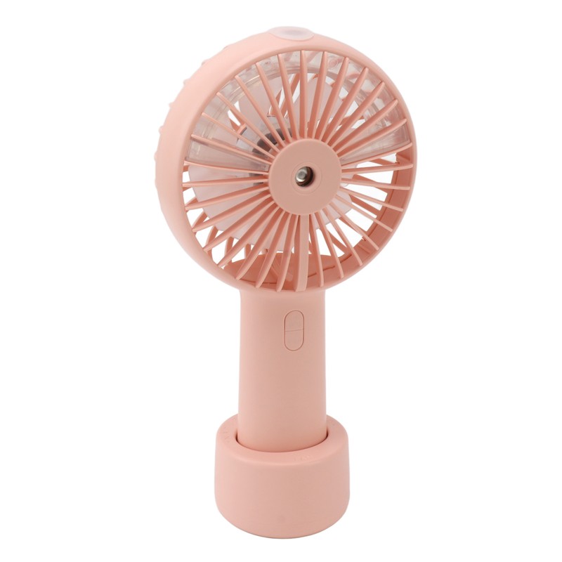 Handheld Misting Fan Quiet 2000mAh 3 Wind Speed 2 Spray