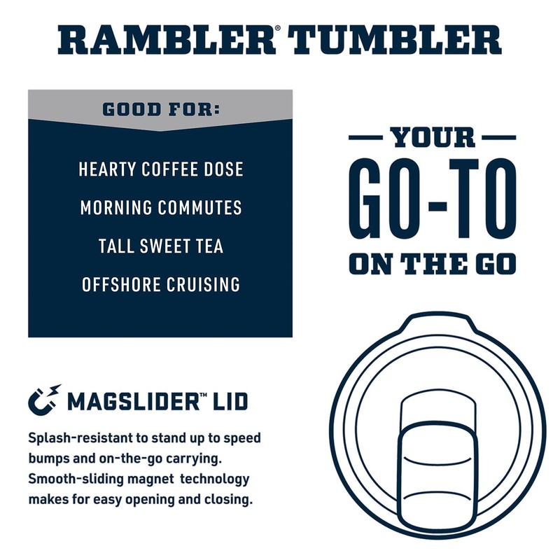 YETI Rambler 20 oz Tumbler, Stainless Steel, Vacuum Insulated with