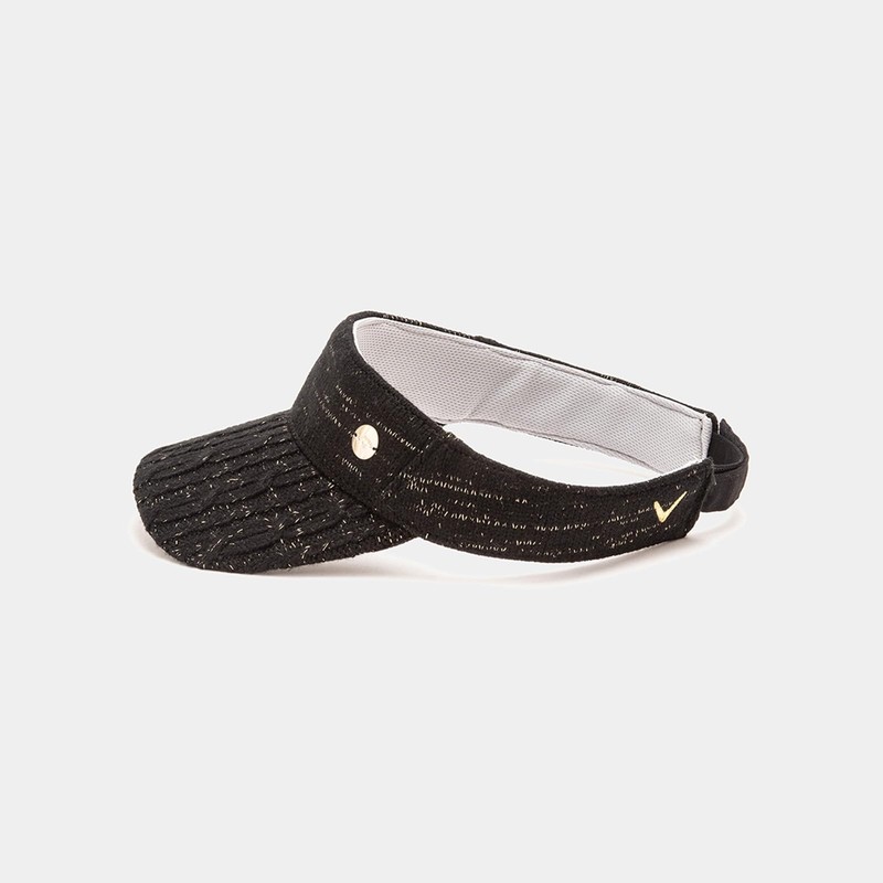 Callaway C23291218 Women's Sun Visor (Glitter Adjustable), Hat, Golf, 1010_Black