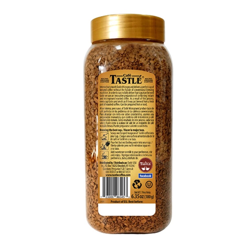 Cafe Tastlé 100% Natural Roasted Instant and Micro-Ground Coffee, 6.35