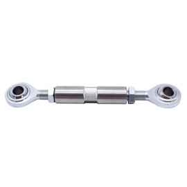 YUCHENSHLP 2 1/2" Adjustable Tensioning Rod Silver colour Heim Joint Alternator Bracket Fits for SBC BBC 350 454 302 engine