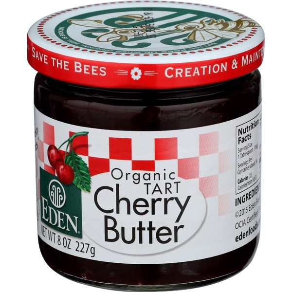 Eden Foods, Tart Cherry Butter Organic, 8 Ounce