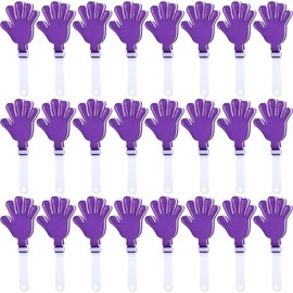 ZCYSRLQIN - 24 pinzas de mano de 7.5 pulgadas de plástico para hacer ruido, regalos de fiesta, para hacer ruidos, cumpleaños, premios de juego, recompensas en el aula, fútbol, deportes, eventos,