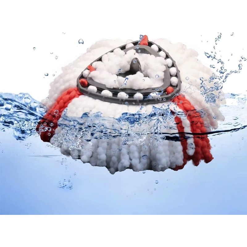6-Pack Reusable Microfiber Mop Head Replacements for Vileda 2-in-1 Turbo