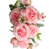 3 Bunches 5 Heads Artificial Persian Roses Wedding Hand Tied