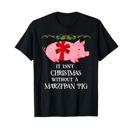 Funny Scandinavian Norwegian Marzipan Pig Christmas T-Shirt T-Shirt