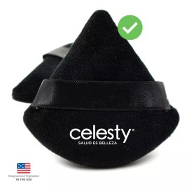 Celesty Kit 2 Borla Triangular Esponja Sellar Maquillaje Celesty®