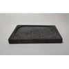 Volcanic stone cooking tile, surface groove, 8 "x 12", lava